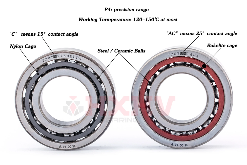 7206 C AC 7206C 7206AC HXHV miniature angular contact bearings